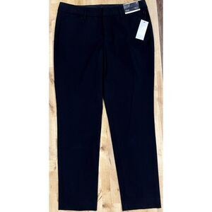 ANA Ankle Pant Dress Slacks Black, Mid-Rise, Stretch, Straight Leg, Women's Size